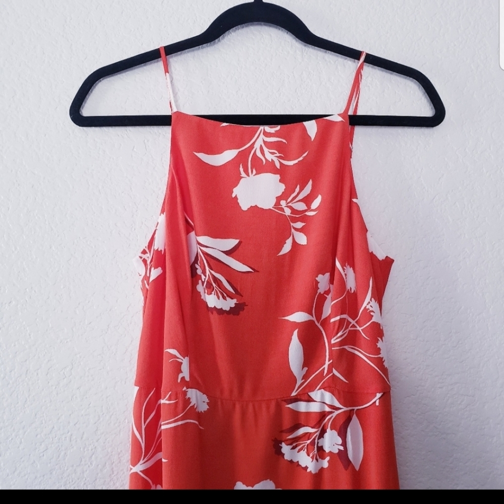 Ann Taylor Orange Purple Summer Dress ♥ - Picture 4 of 6